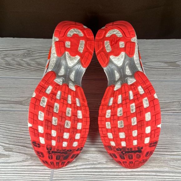 Adidas Bright Orange Womens Running Shoe Adizero Adios Solar Red Sneaker Size 8 - Picture 8 of 10